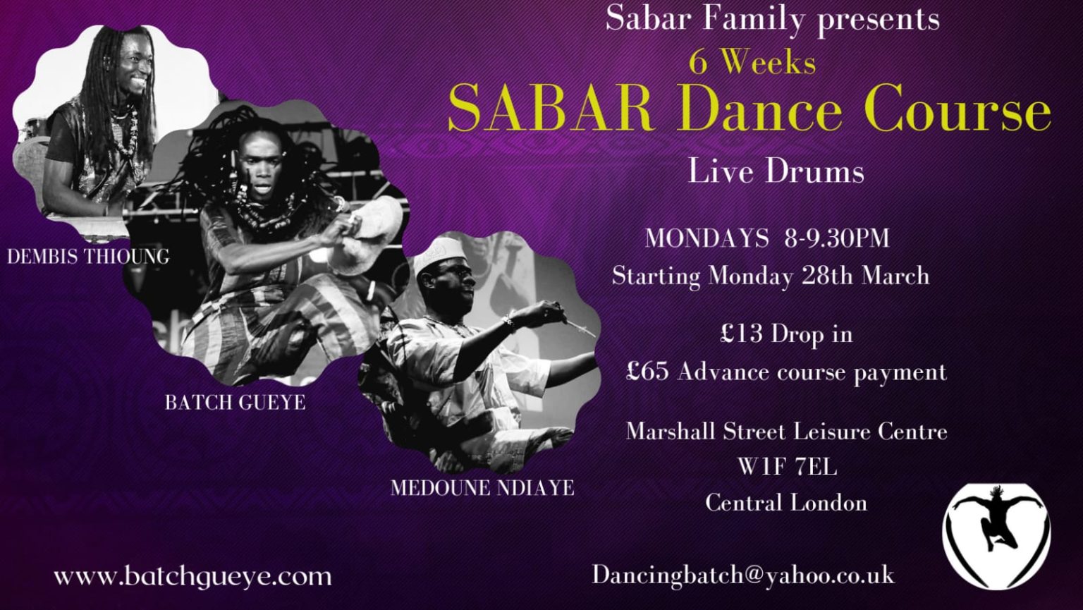 Flyer Sabar Family Presents 6 Weeks Sabar Dance Course2